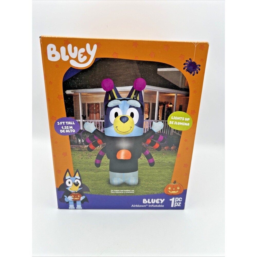 Gemmy BBC Studios Bluey Spider Costume Airblown Inflatable Lights Up 5' NIB